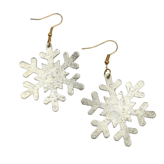 Gold snowflake earrings Trend Tonic