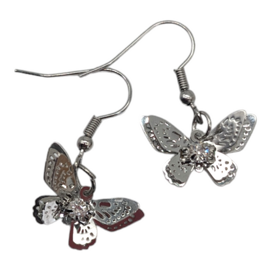 Mini butterfly earrings