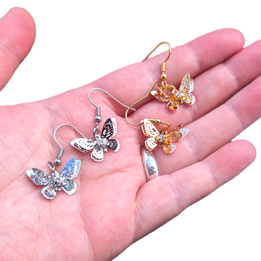 Mini butterfly earrings
