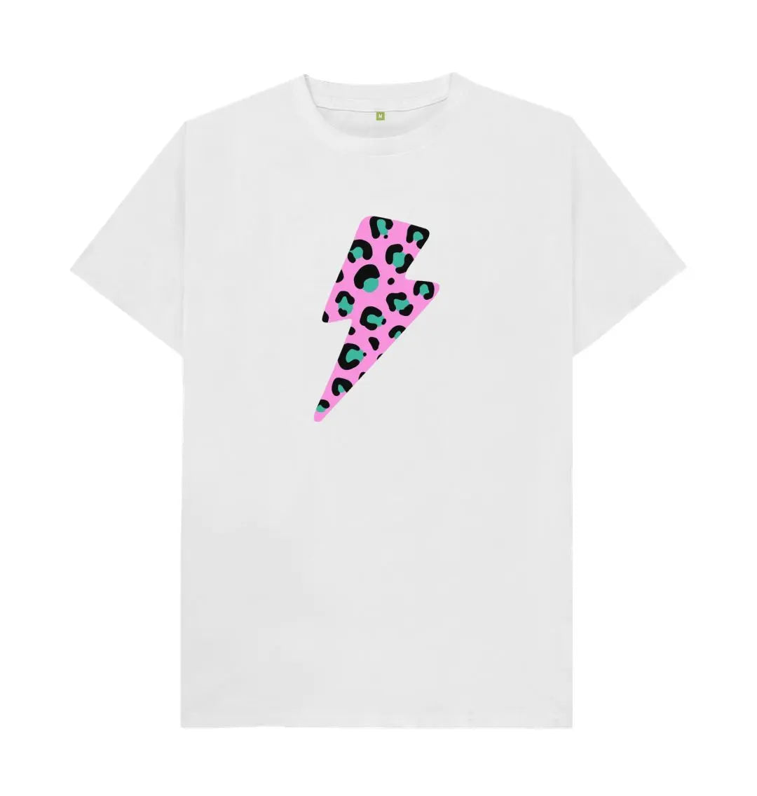 Pink leopard crew neck tshirt - Trend Tonic