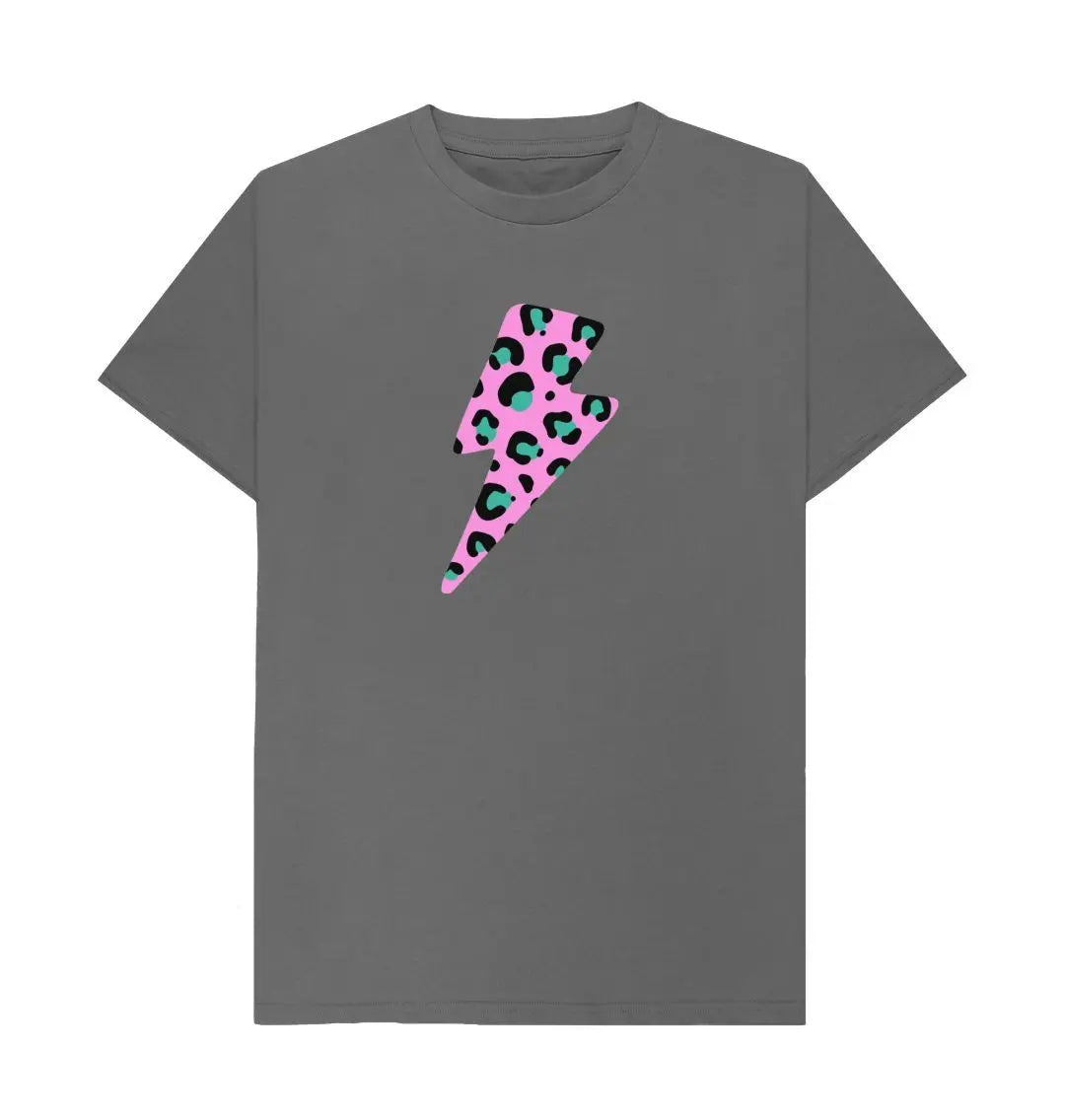Pink leopard crew neck tshirt - Trend Tonic