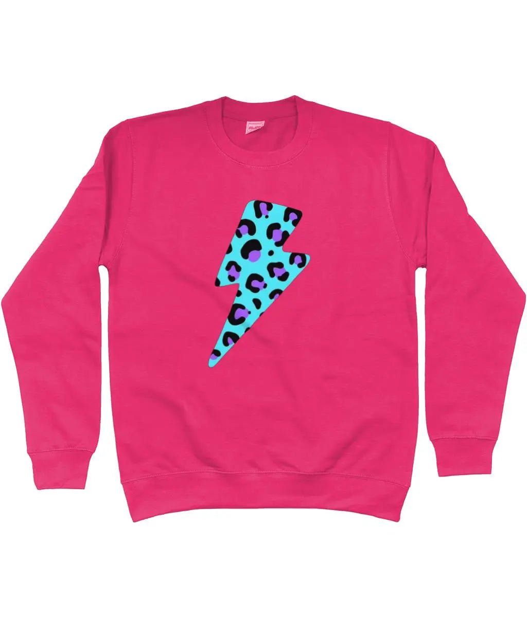 Blue and purple lightning bolt AWDis sweatshirt - Trend Tonic