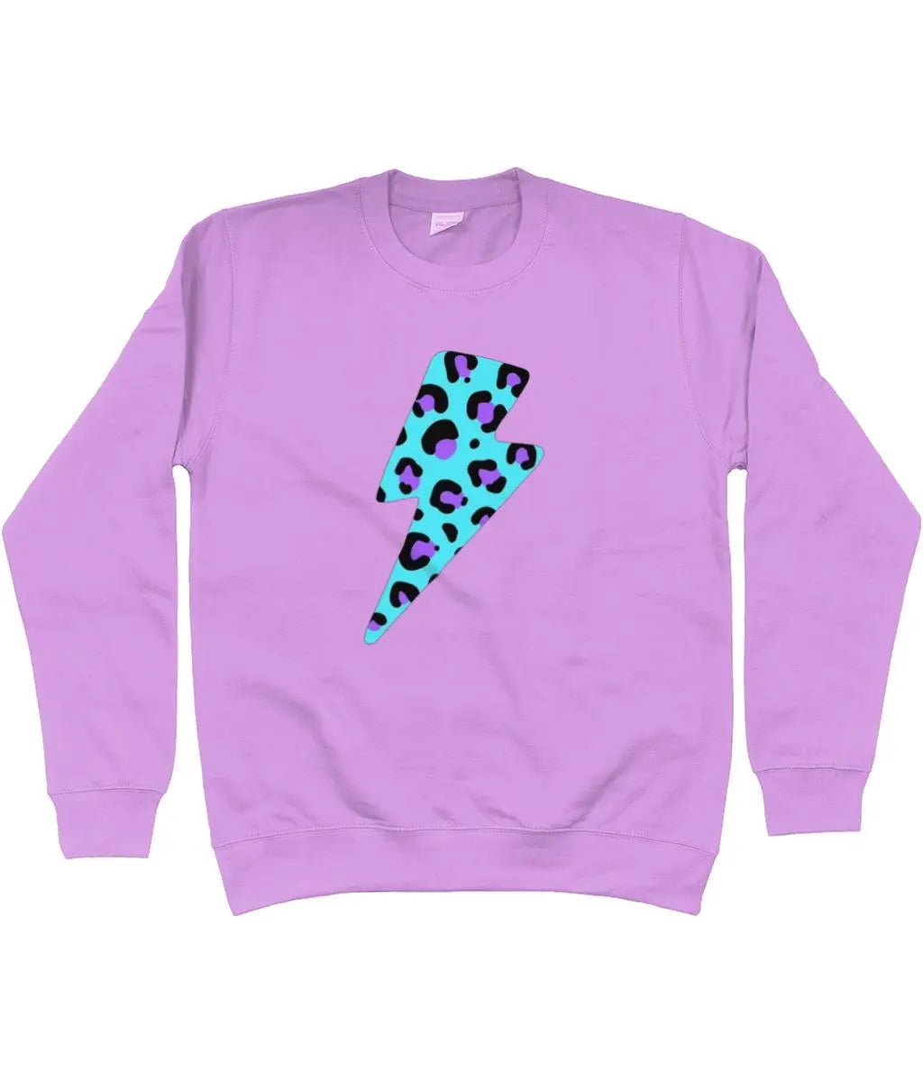 Blue and purple lightning bolt AWDis sweatshirt - Trend Tonic