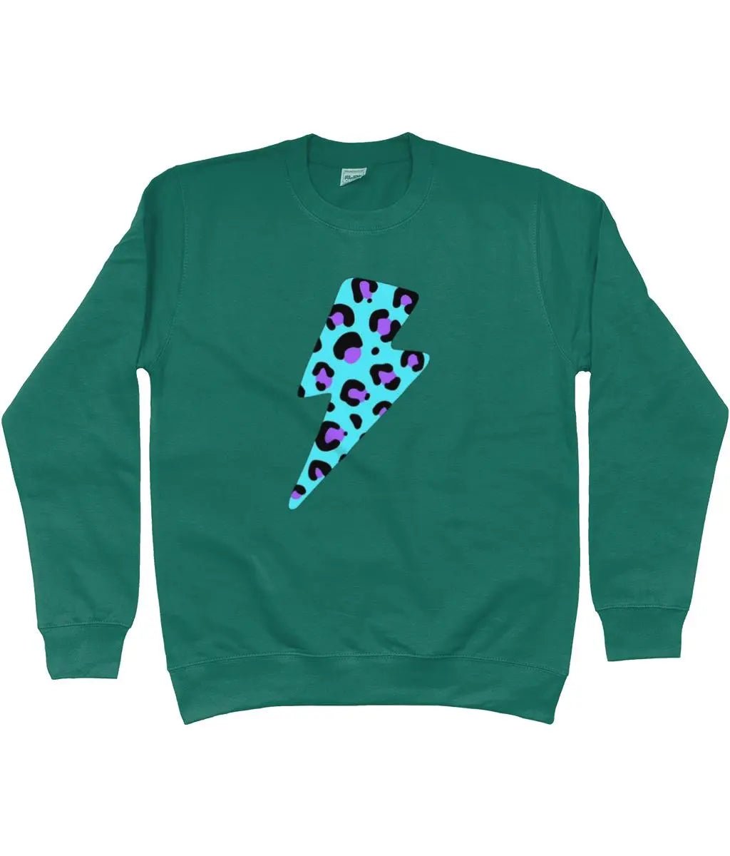 Blue and purple lightning bolt AWDis sweatshirt - Trend Tonic