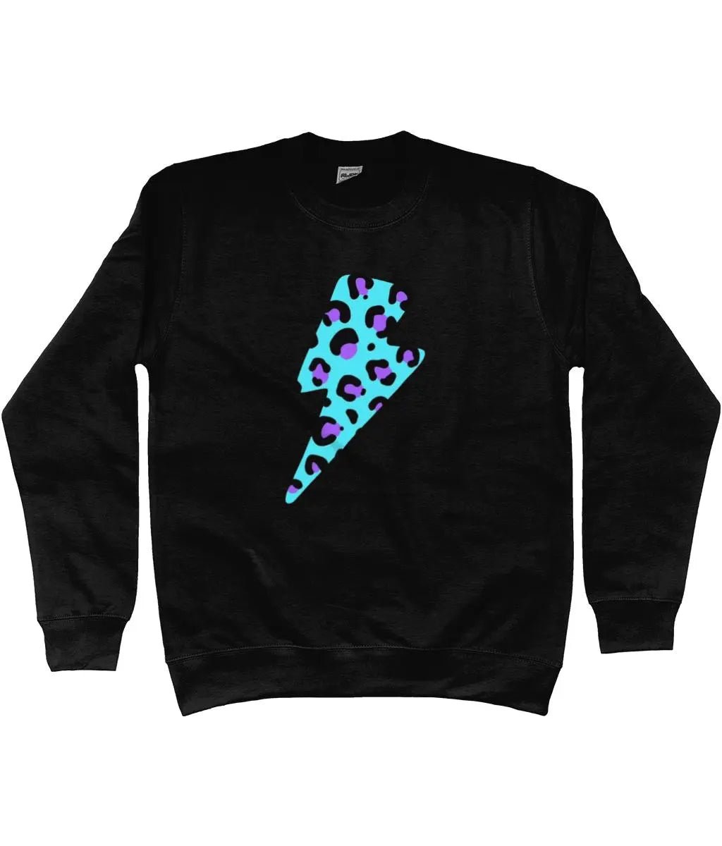 Blue and purple lightning bolt AWDis sweatshirt - Trend Tonic