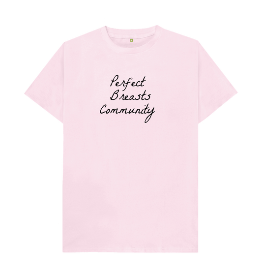 Pink Perfect Breasts Community crew neck t-shirt