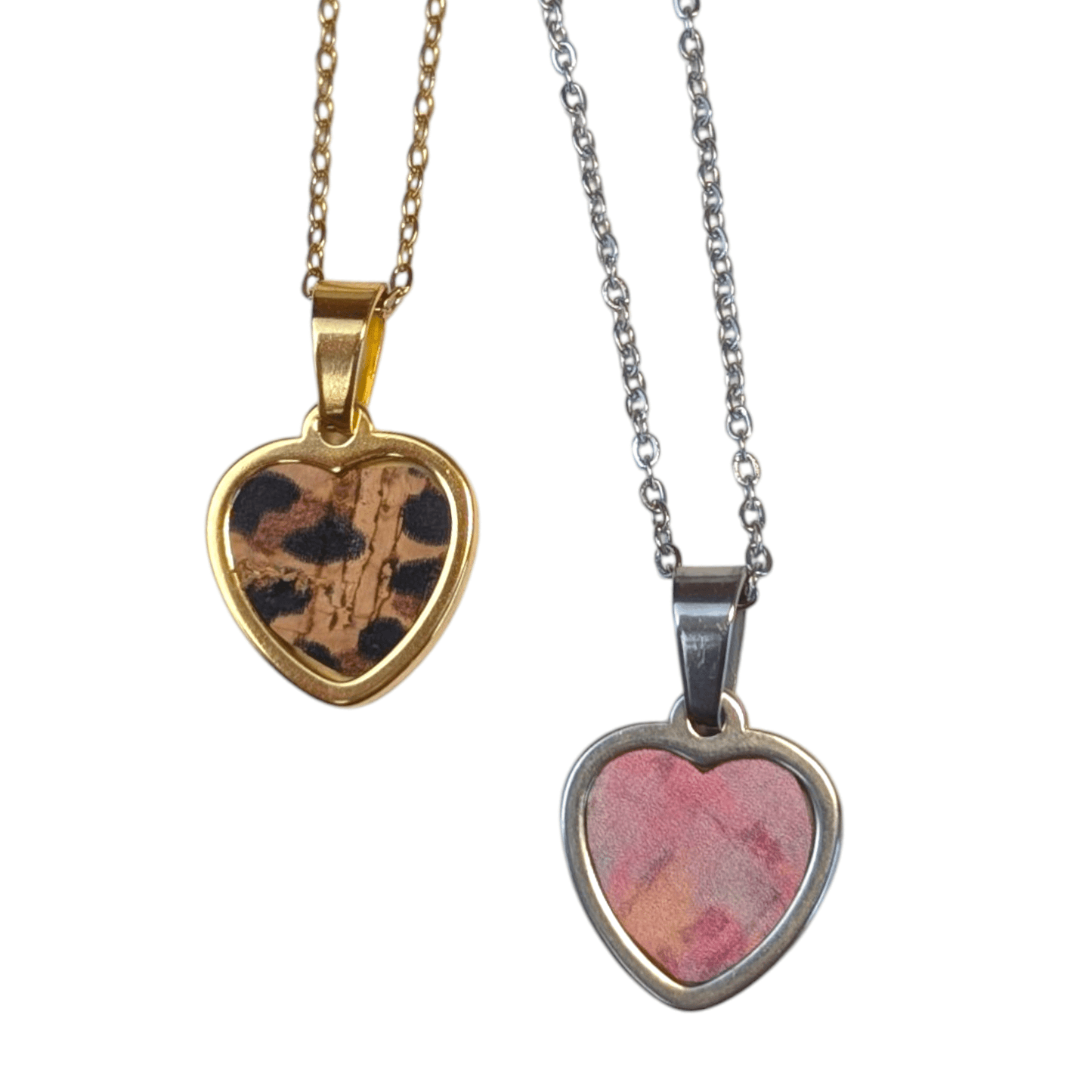 Cork heart necklace - Trend Tonic