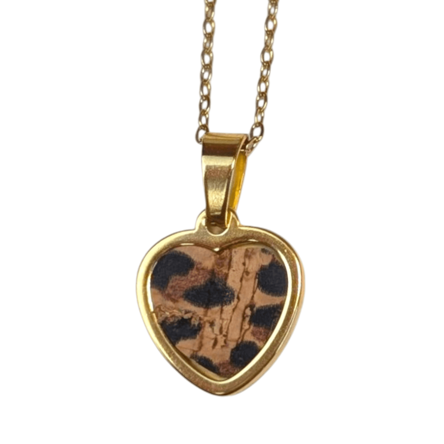 Cork heart necklace - Trend Tonic