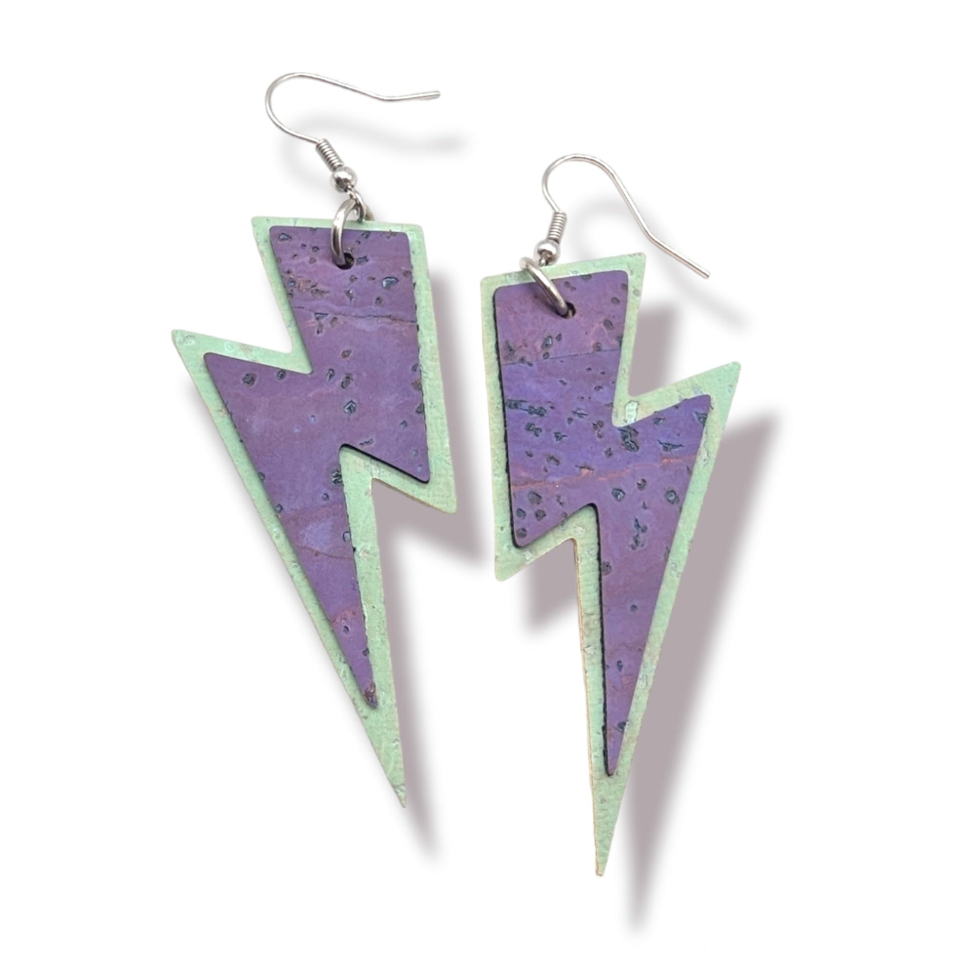 Customisable double layered bolt earrings - Trend Tonic