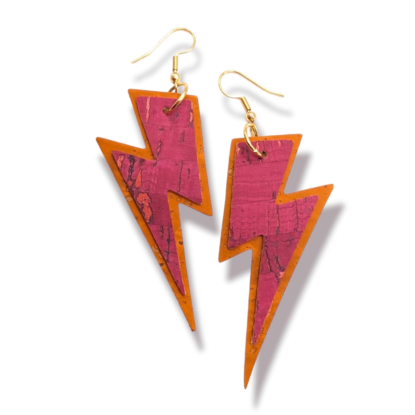 Customisable double layered bolt earrings - Trend Tonic