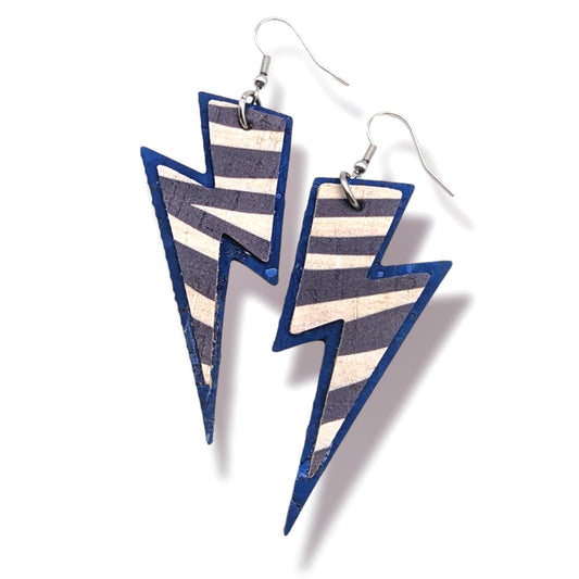 Customisable double layered bolt earrings - Trend Tonic