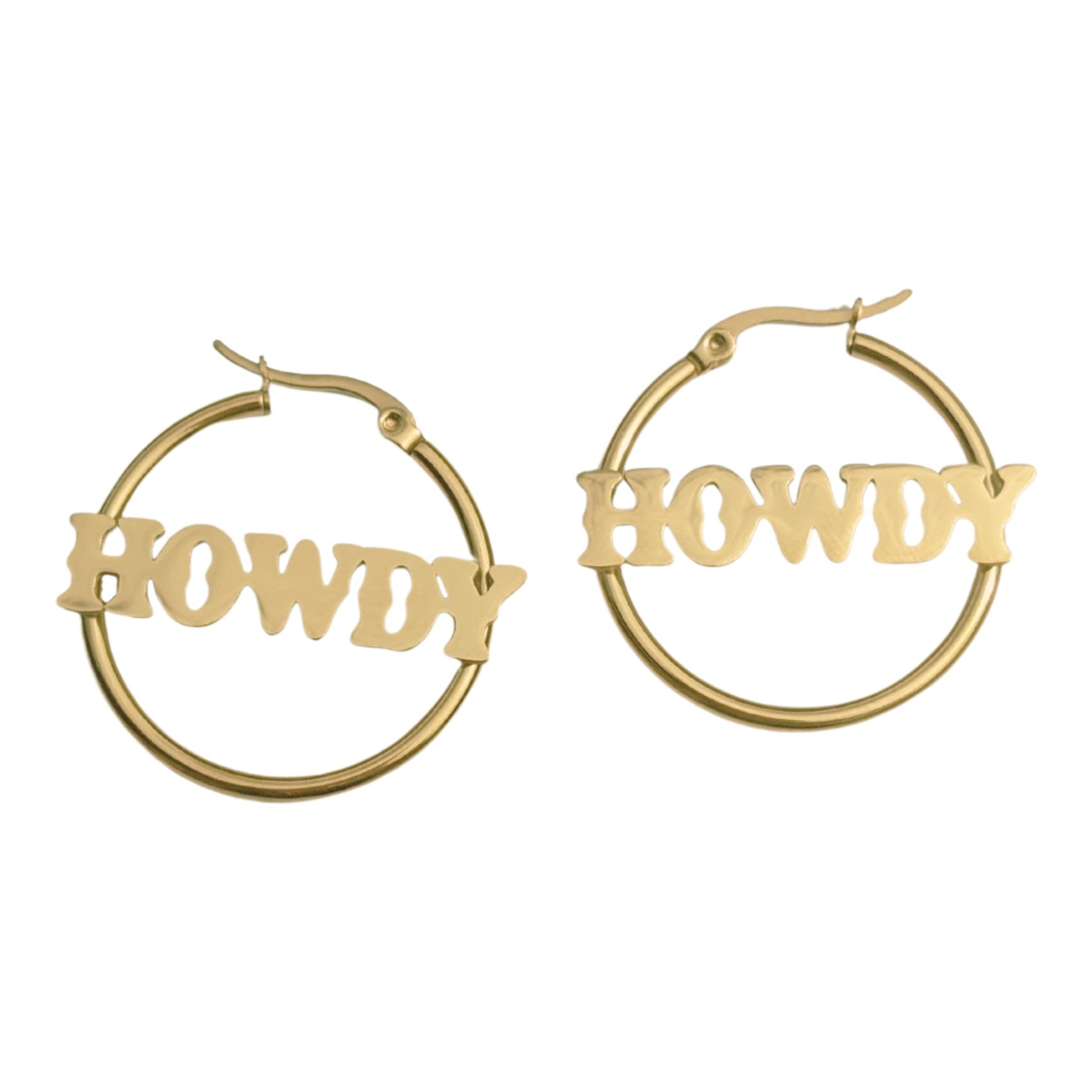 Howdy hoop earrings - Trend Tonic