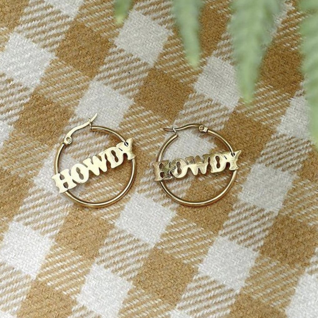 Howdy hoop earrings - Trend Tonic