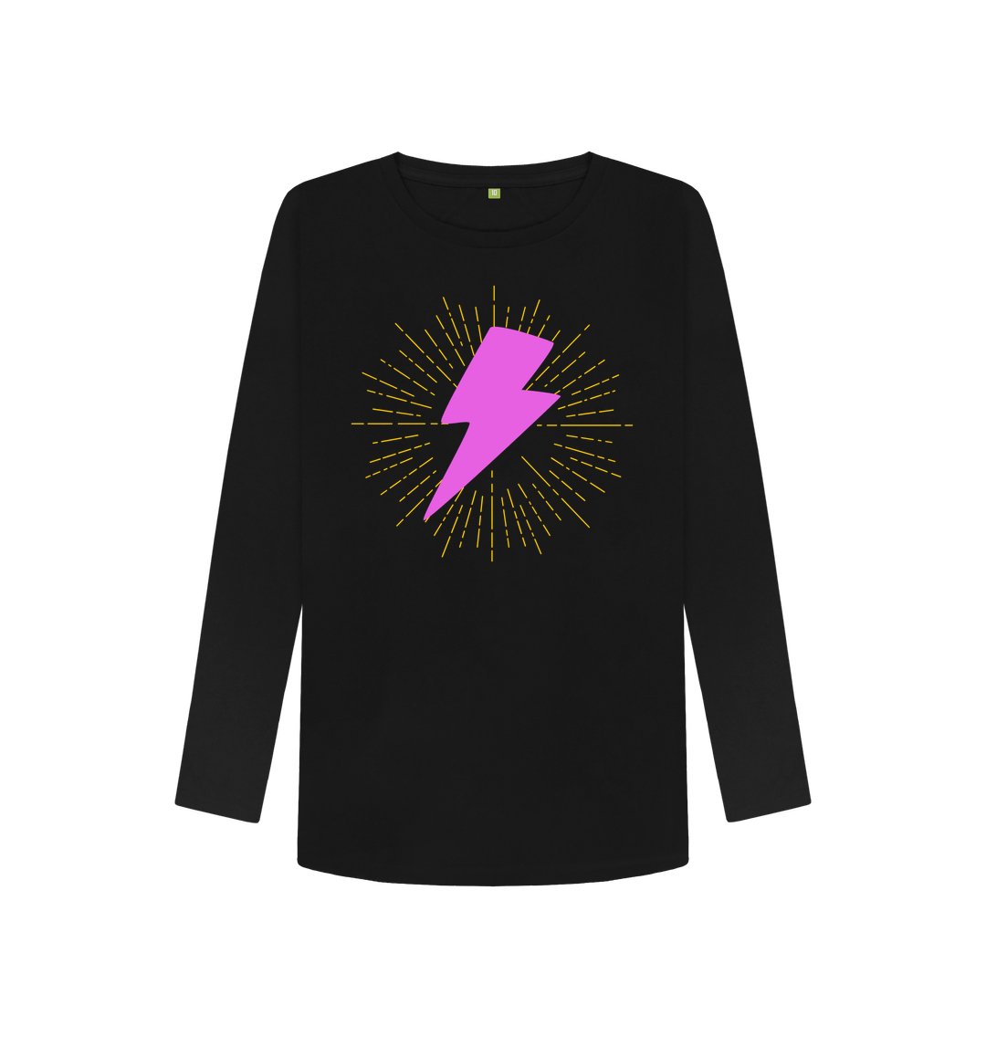 Illuminated lightning bolt long sleeve t-shirt - Trend Tonic