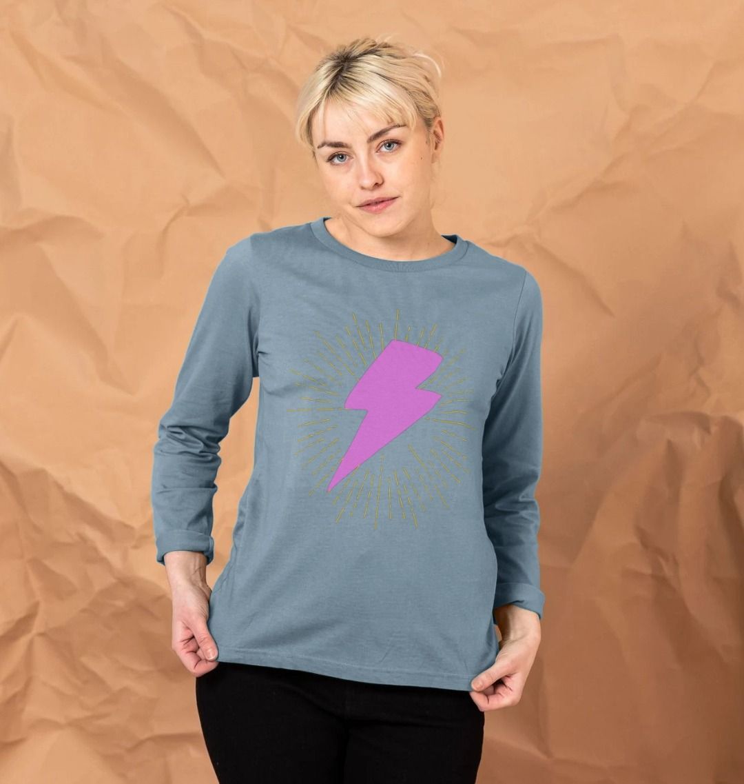 Illuminated lightning bolt long sleeve t-shirt - Trend Tonic