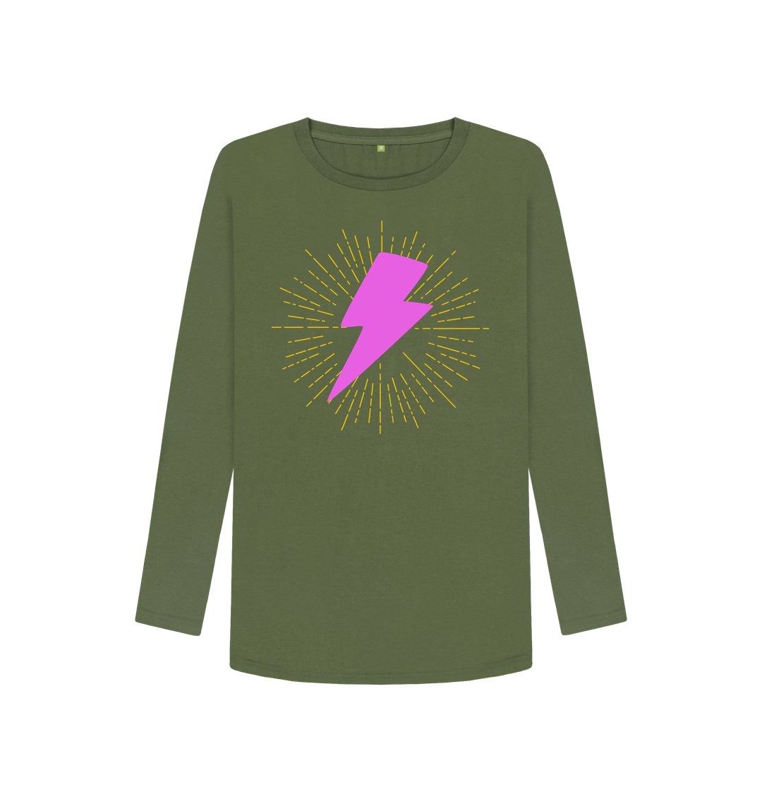 Illuminated lightning bolt long sleeve t-shirt - Trend Tonic