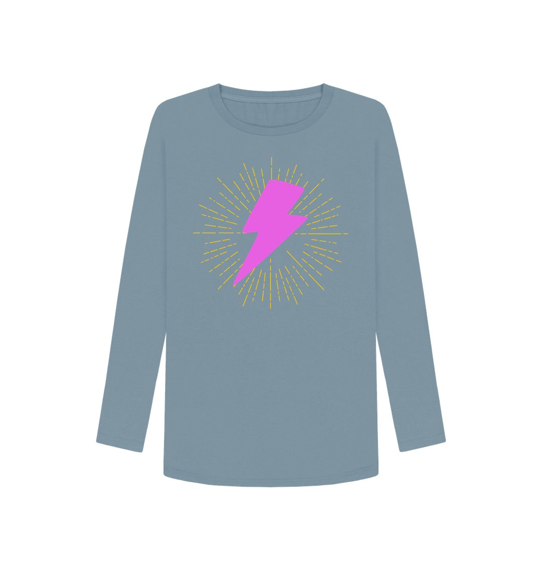 Illuminated lightning bolt long sleeve t-shirt - Trend Tonic