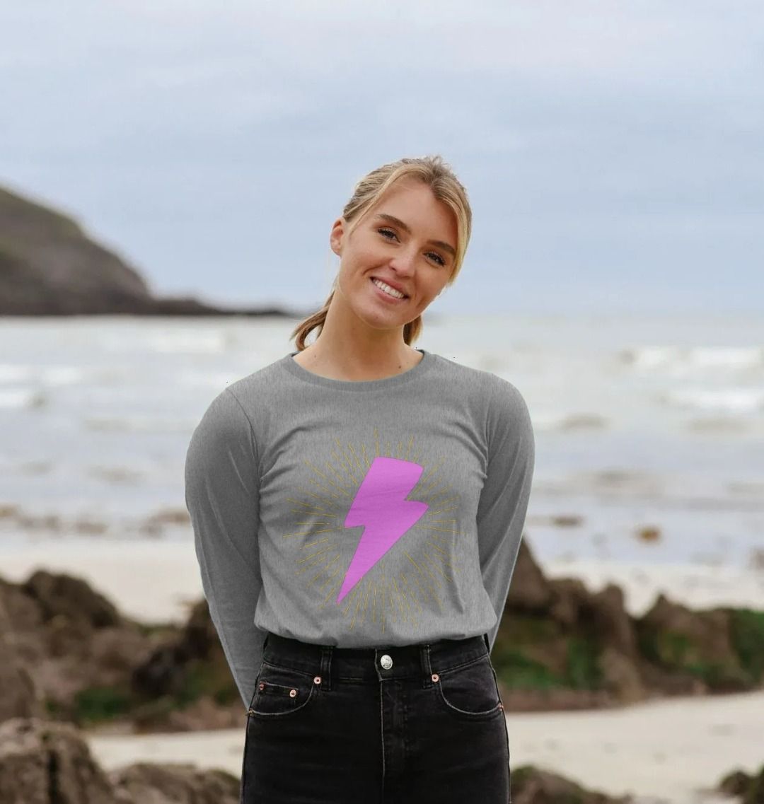 Illuminated lightning bolt long sleeve t-shirt - Trend Tonic