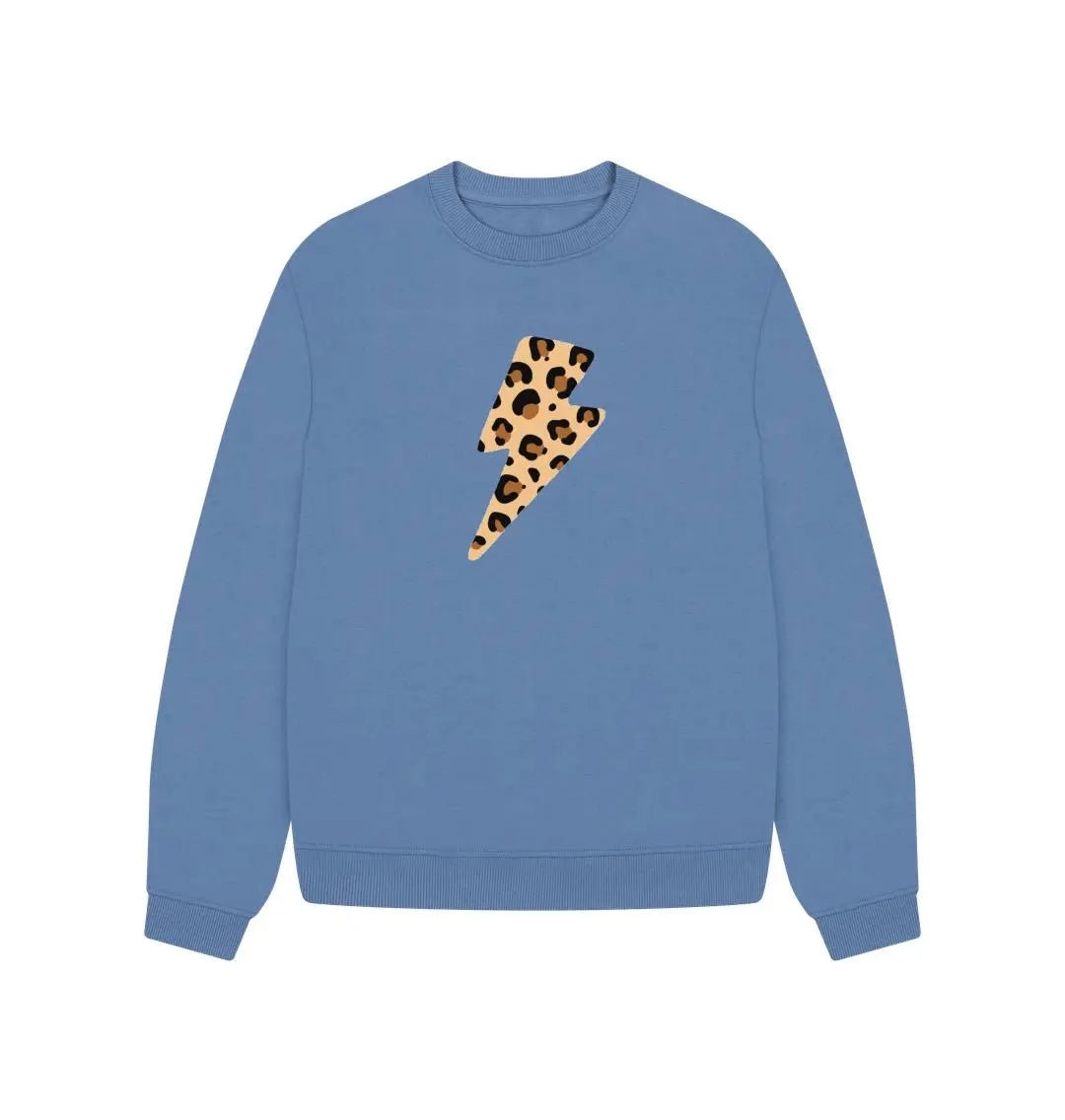 Leopard lightning bolt sweatshirt sale