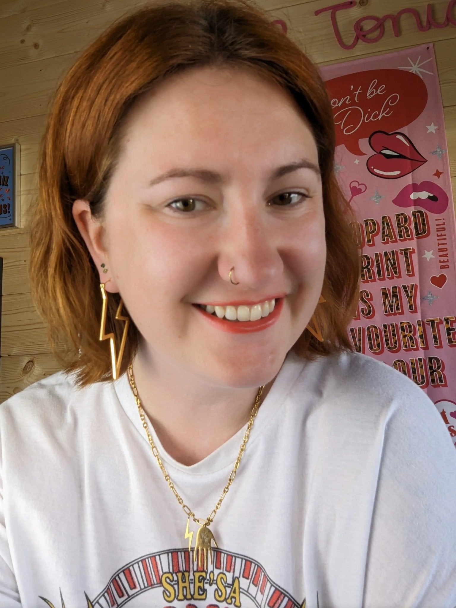 Lightning Bolt Hoop Earrings - Trend Tonic