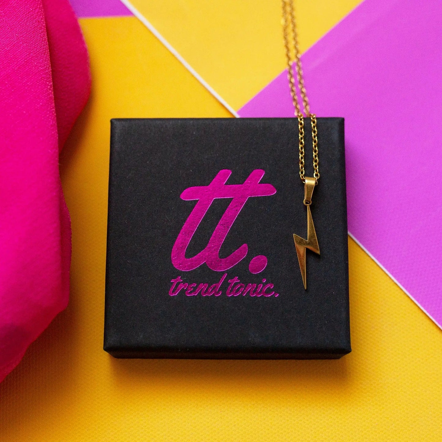 Lightning Bolt Necklace - Trend Tonic