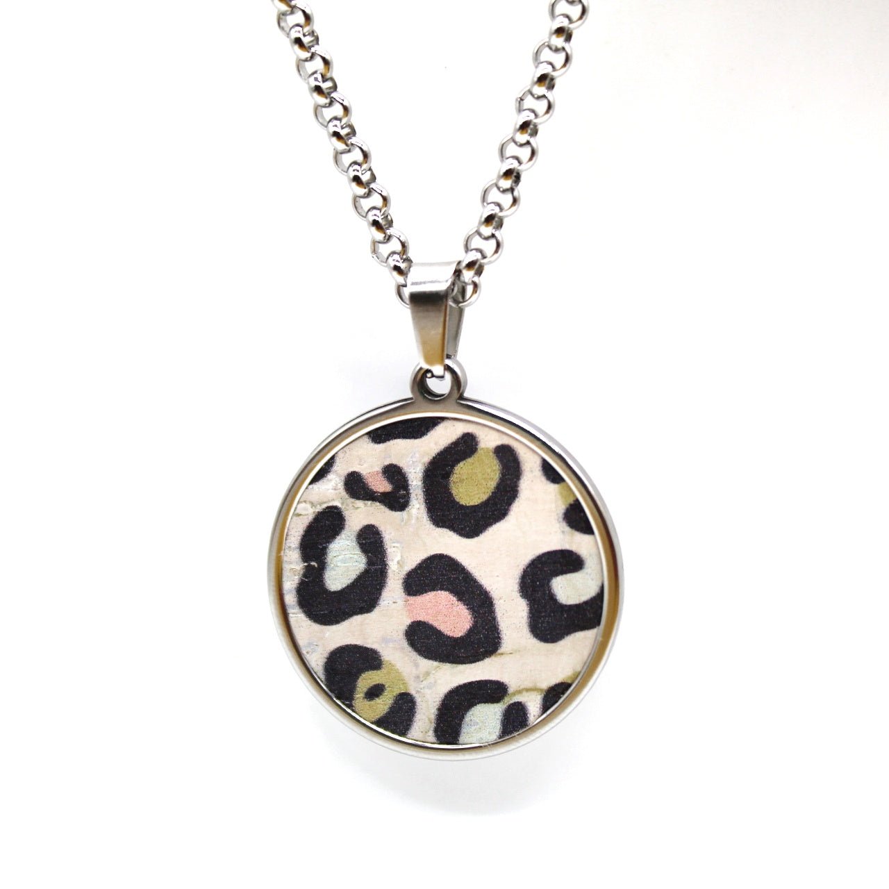 Long Cork Disc Necklace - Trend Tonic