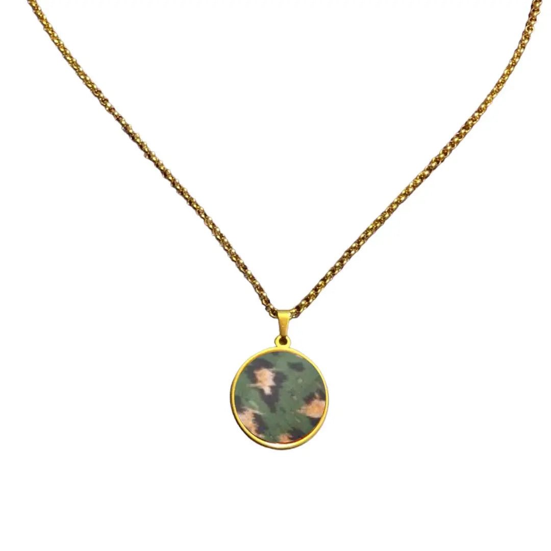 Long Cork Disc Necklace - Trend Tonic