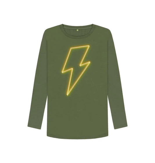 Long sleeve neon lightning bolt t-shirt - Trend Tonic