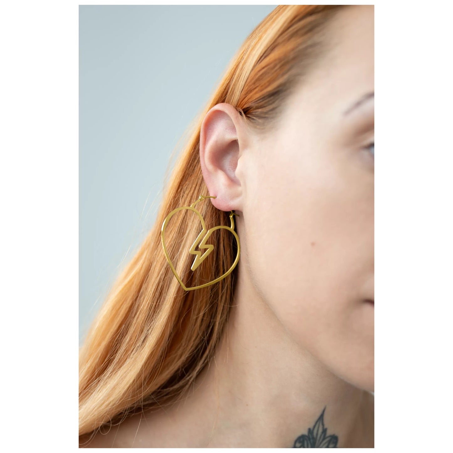 Love struck heart hoop earrings - Trend Tonic