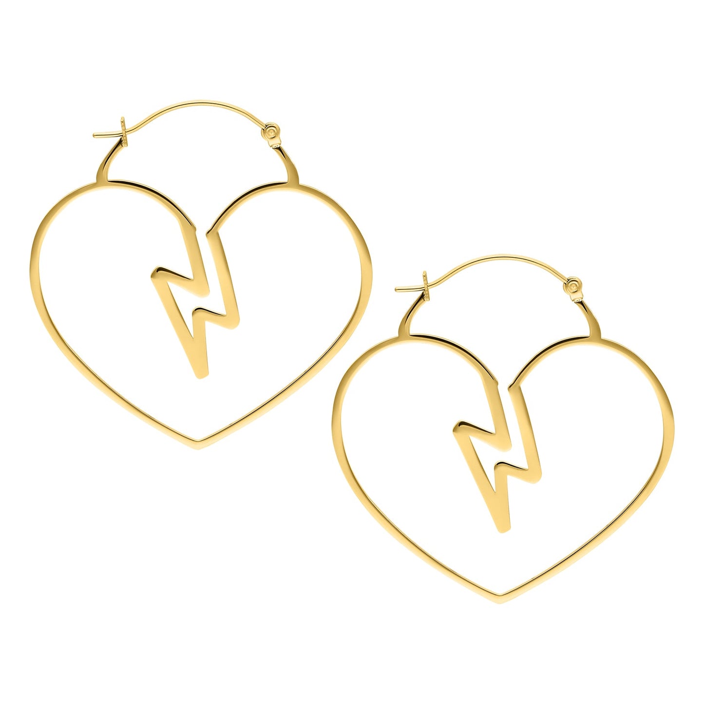 Love struck heart hoop earrings - Trend Tonic