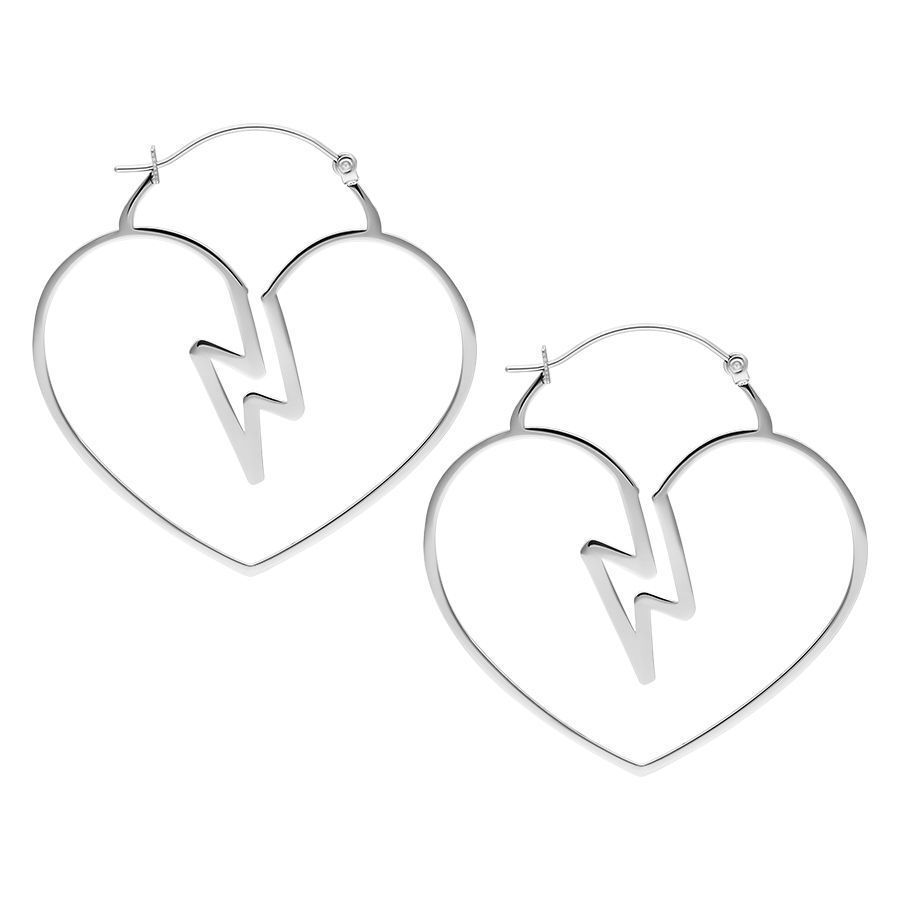 Love struck heart hoop earrings - Trend Tonic