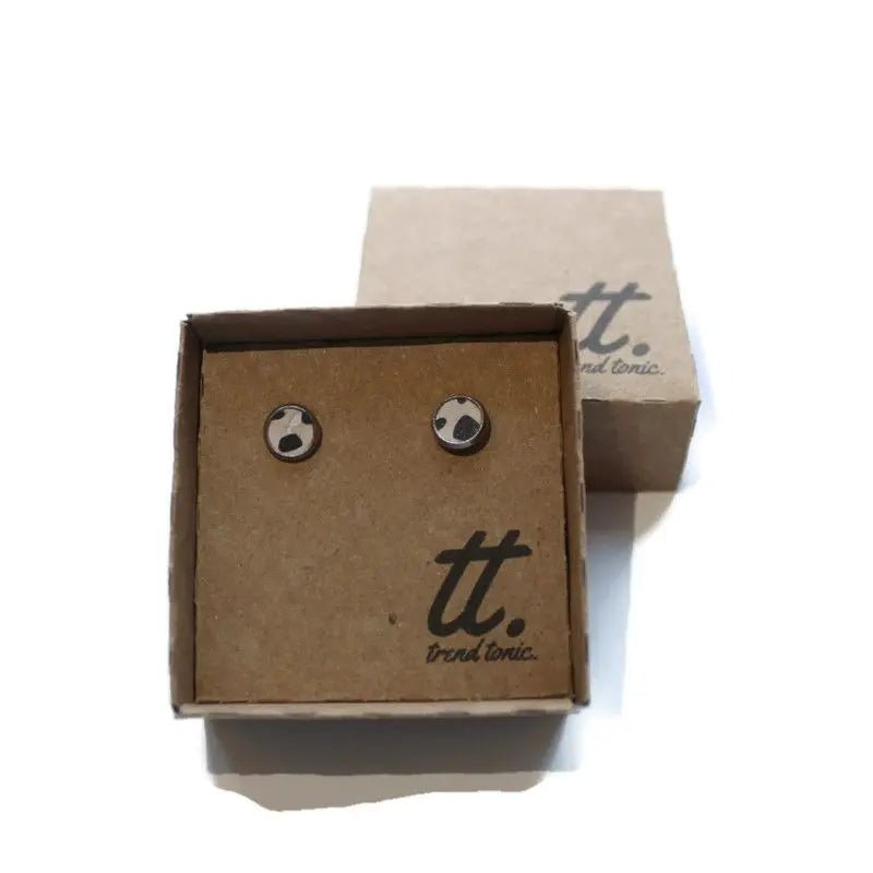 Mini cork stud earrings - Trend Tonic