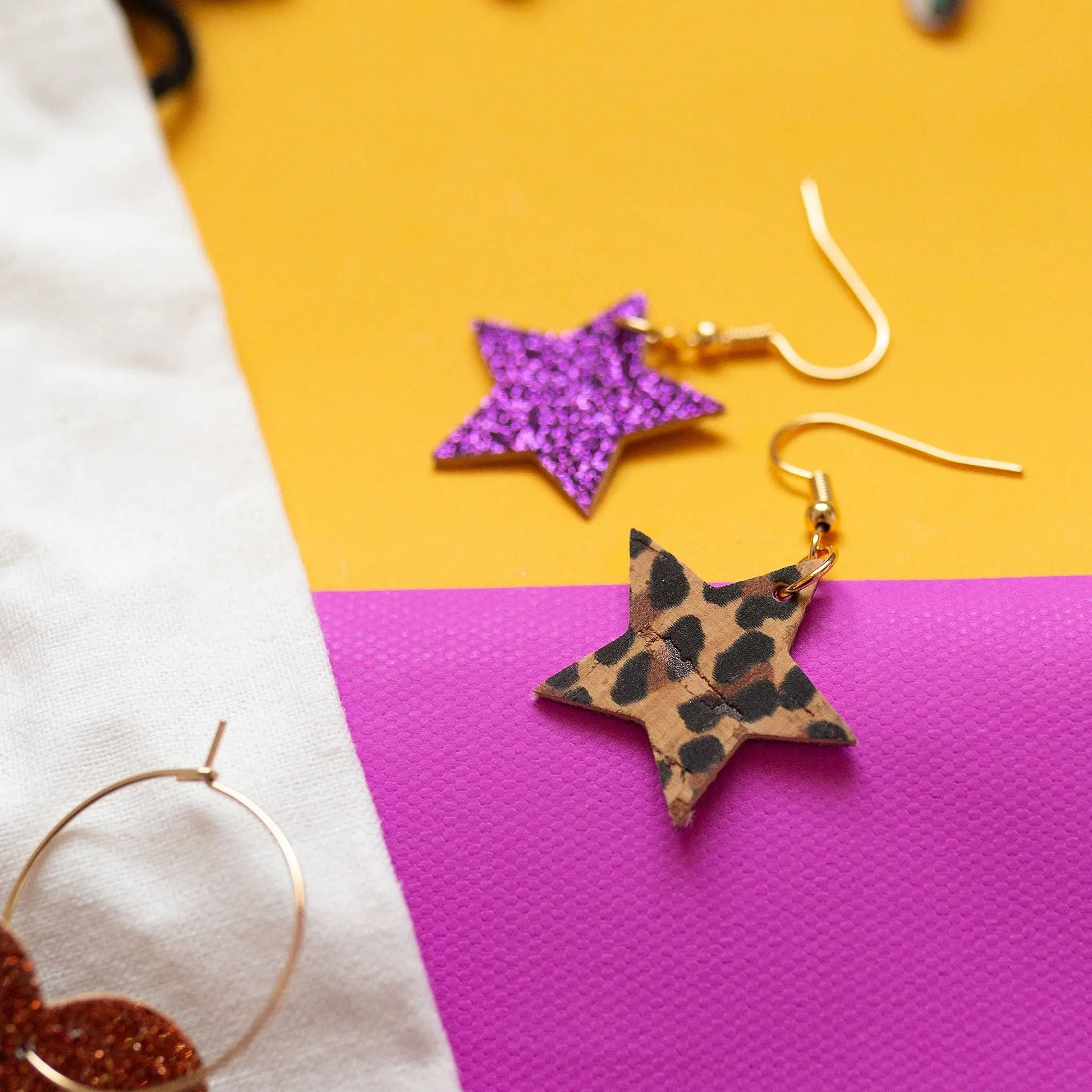 Mini glitter star earrings - Trend Tonic