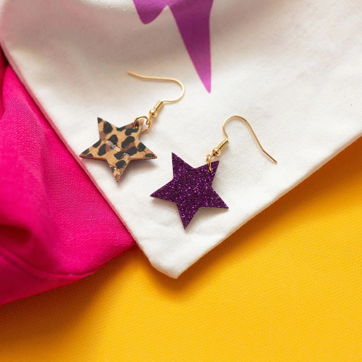 Mini glitter star earrings - Trend Tonic