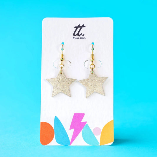 Mini gold star earrings - Trend Tonic