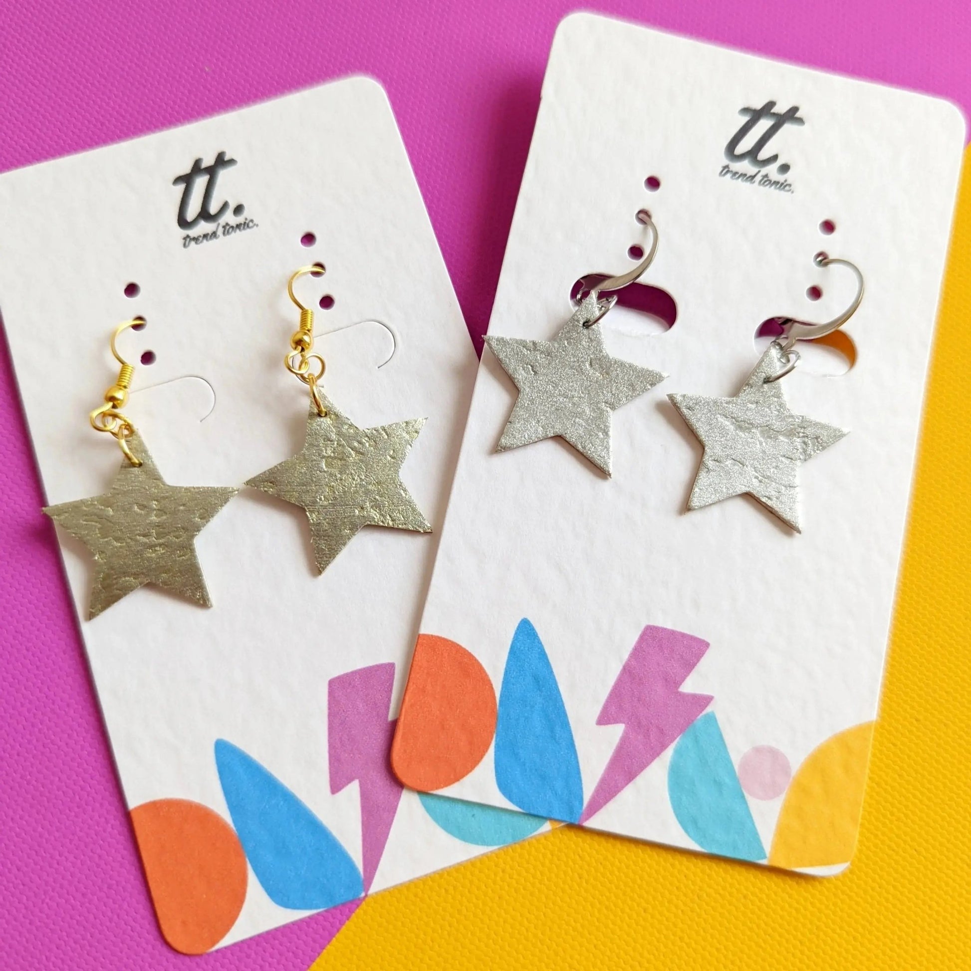 Mini gold star earrings - Trend Tonic