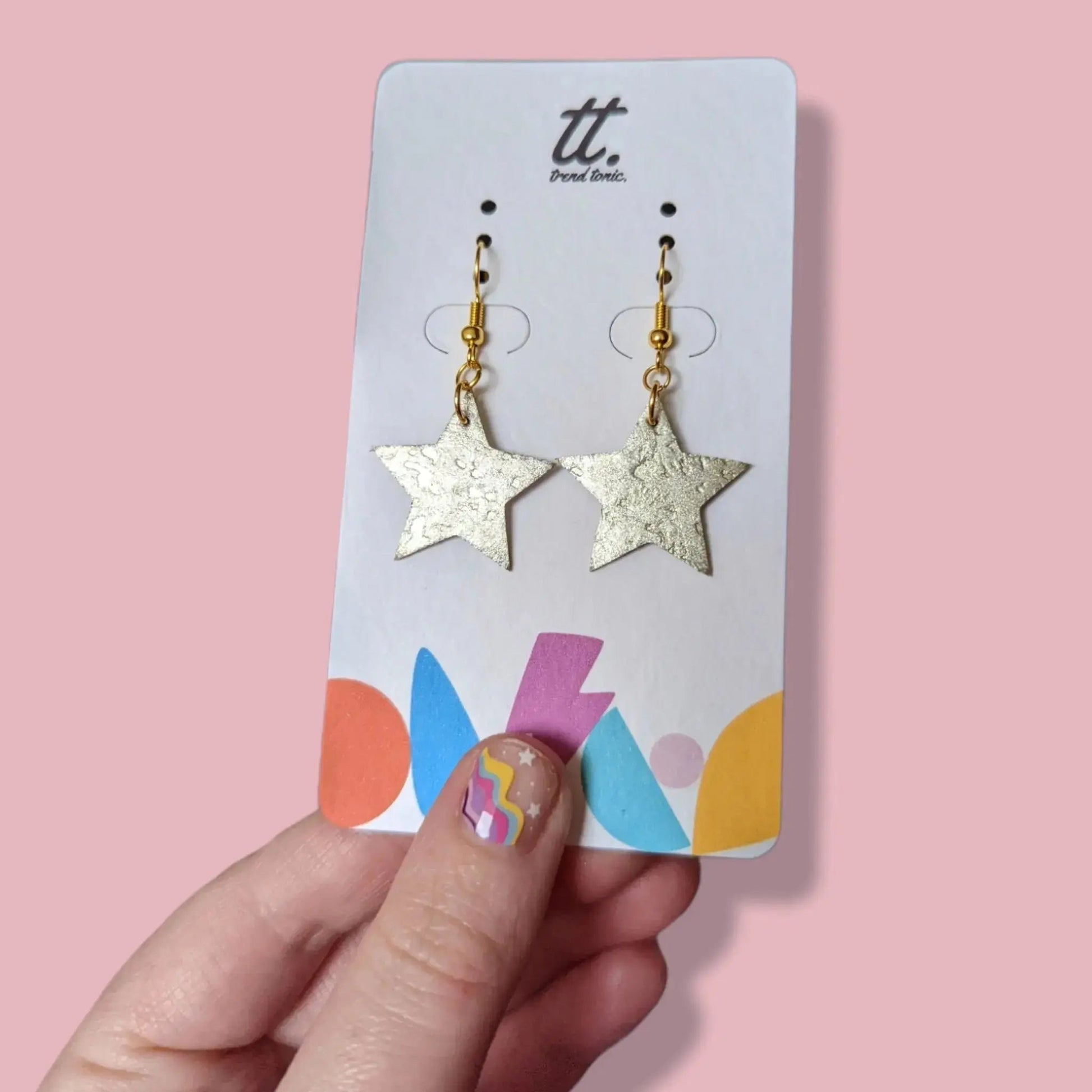 Mini gold star earrings - Trend Tonic