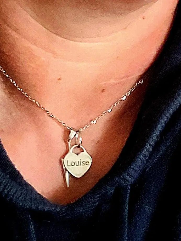 Personalised heart tag charm - Trend Tonic