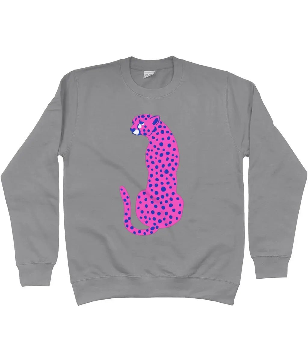 Pink Leopard AWDis Sweatshirt - Trend Tonic