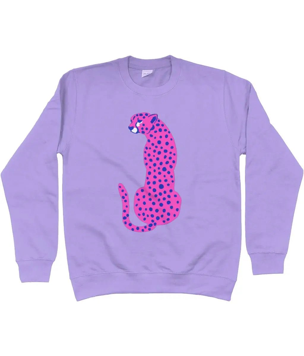 Pink Leopard AWDis Sweatshirt - Trend Tonic