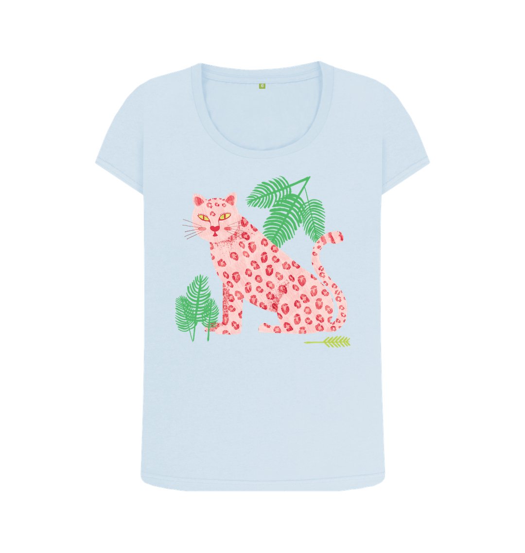 Scoop neck leopard t-shirt - Trend Tonic