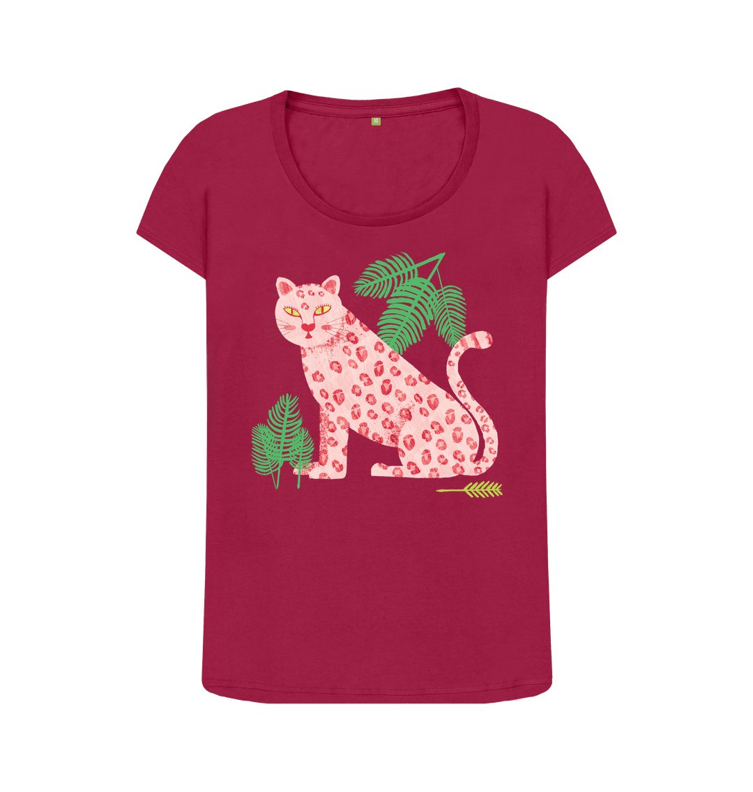 Scoop neck leopard t-shirt - Trend Tonic