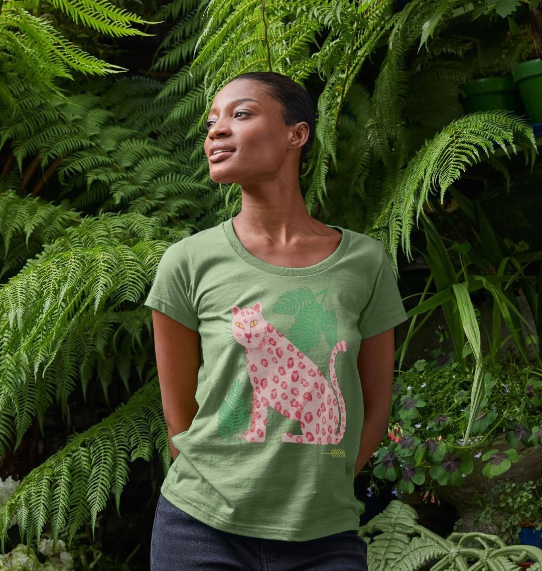 Scoop neck leopard t-shirt - Trend Tonic