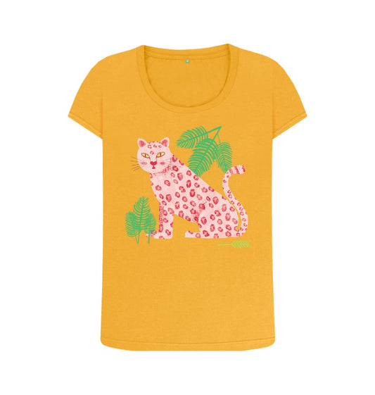 Scoop neck leopard t-shirt - Trend Tonic