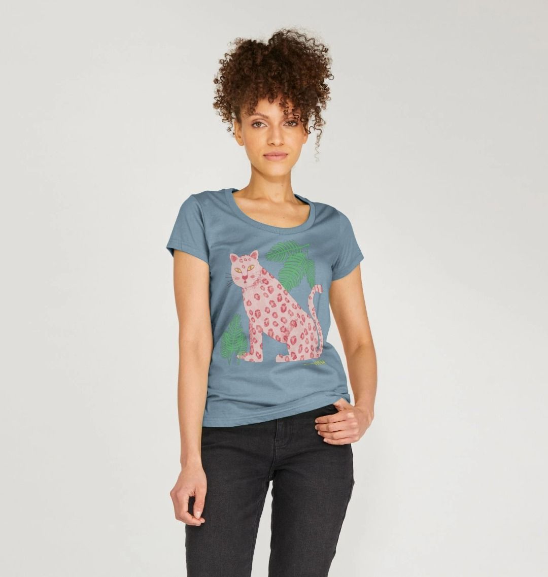 Scoop neck leopard t-shirt - Trend Tonic