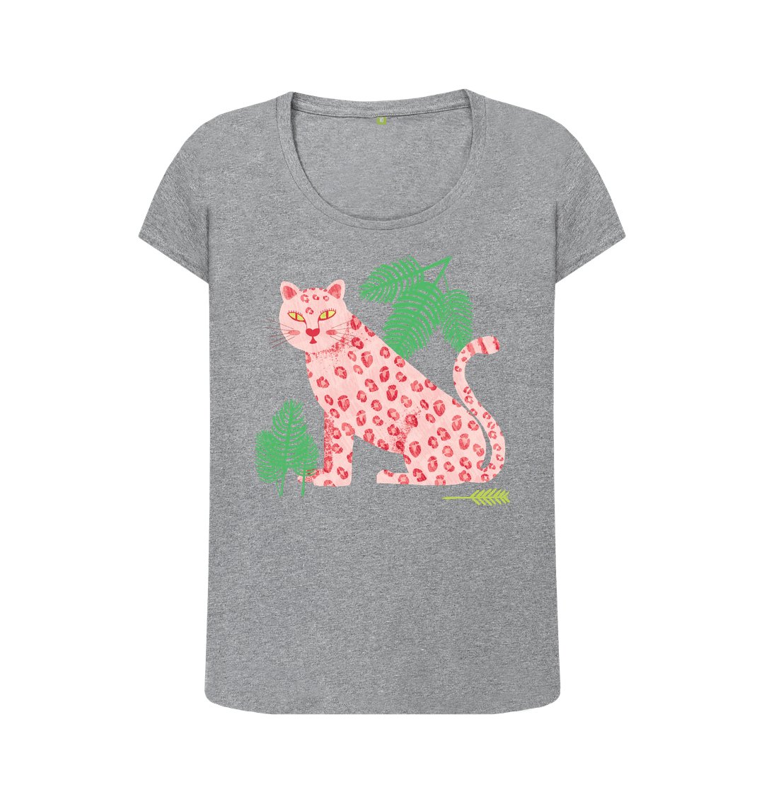 Scoop neck leopard t-shirt - Trend Tonic